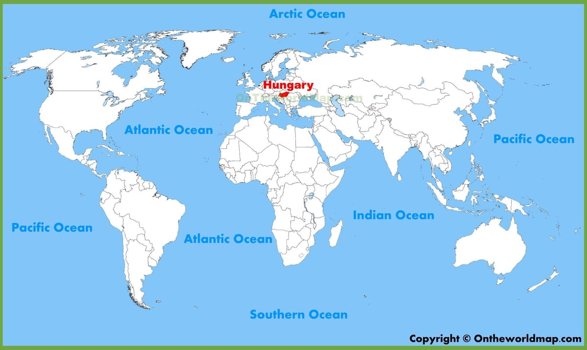 உலக வரைபடம் ஹங்கேரி புடாபெஸ்த்