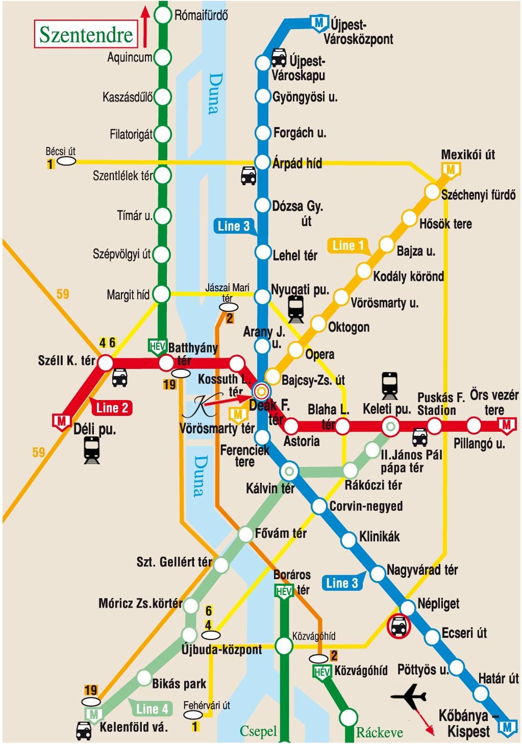 keleti நிலையம் புடாபெஸ்ட் வரைபடம்