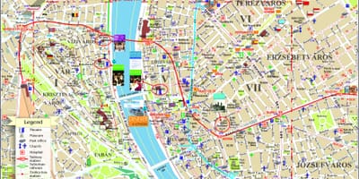 வரைபடம் புடாபெஸ்ட் பல்பொருள் அங்காடிகள்